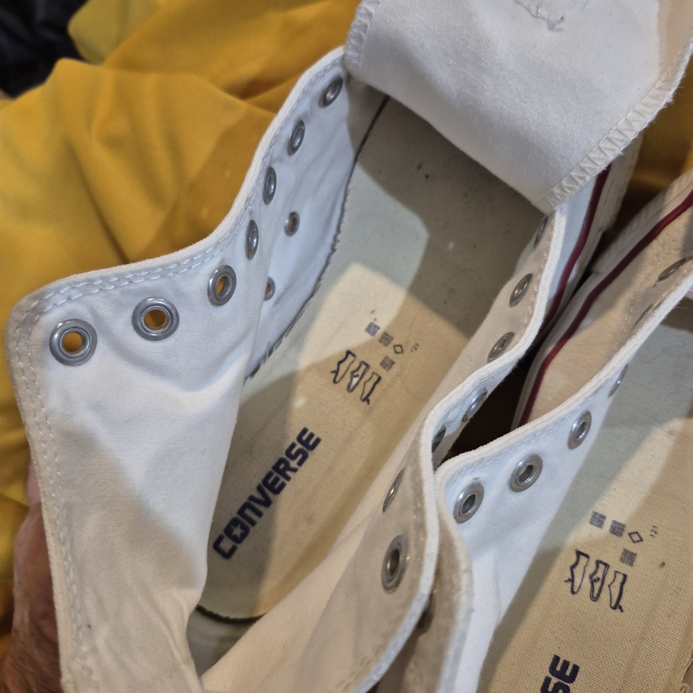 Converse All Star White Canvas Sneakers - Picture 3 of 5